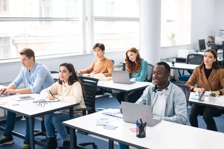 Classroom of participants